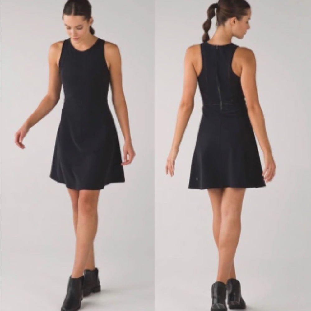 NWOT LULULEMON GO TILL DAWN BLACK DRESS SIZE 6